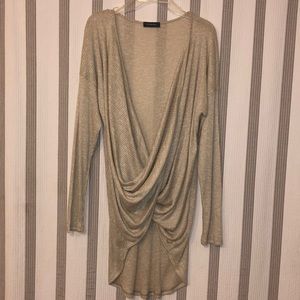 Intense Plunge Sweater Blouse